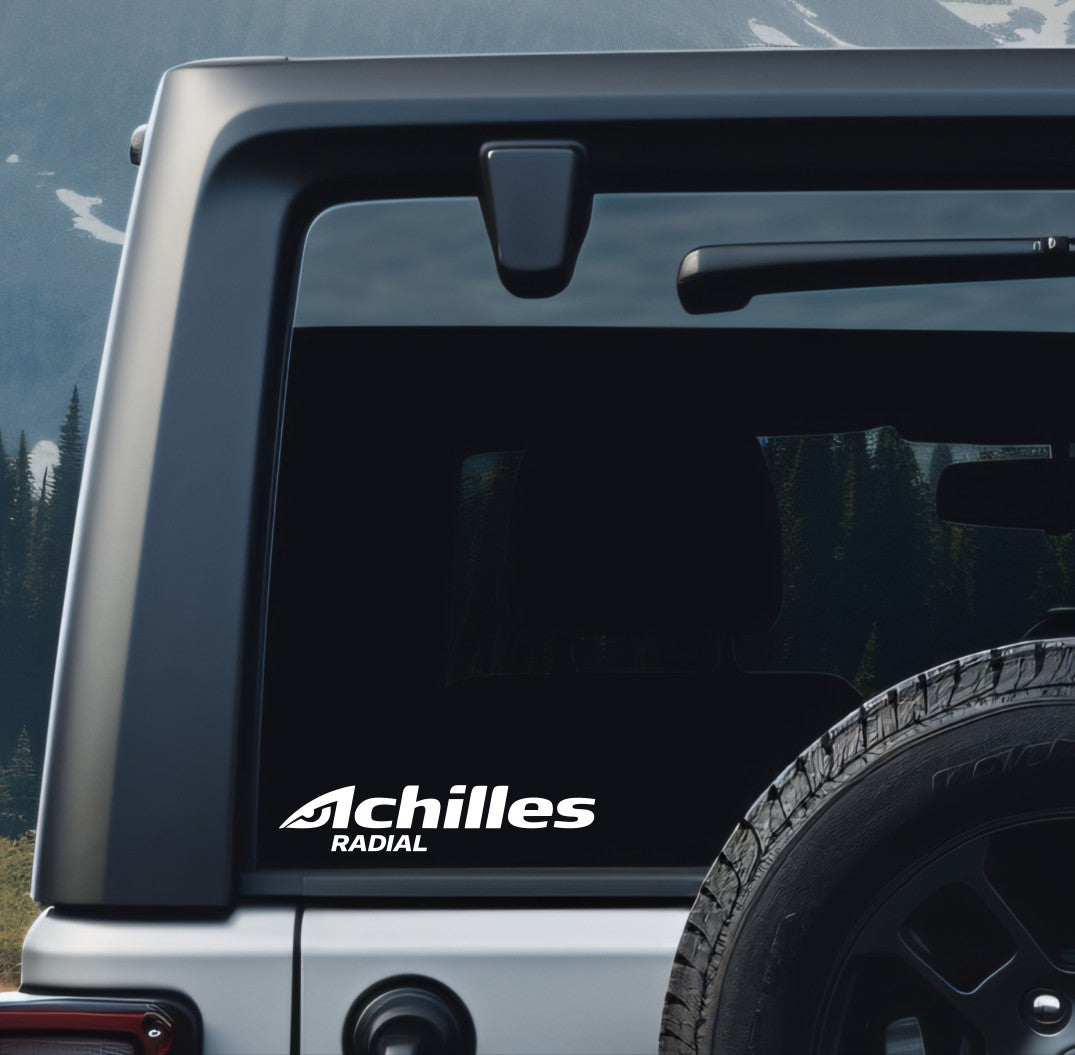 Achilles decal, performance decal, sticker