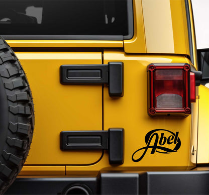 Abel Reels decal, sticker, fishing decal, car sticker