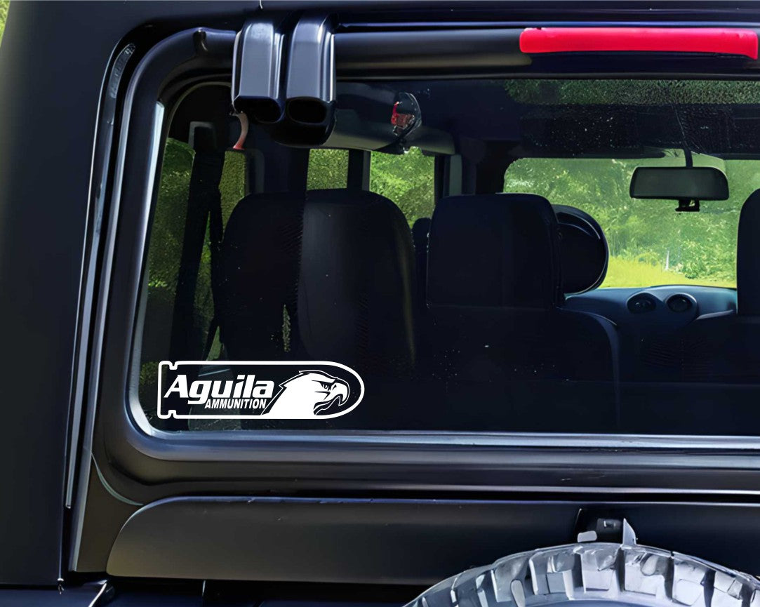 Aguila Ammunition decal, sticker, firearm decal, car sticker