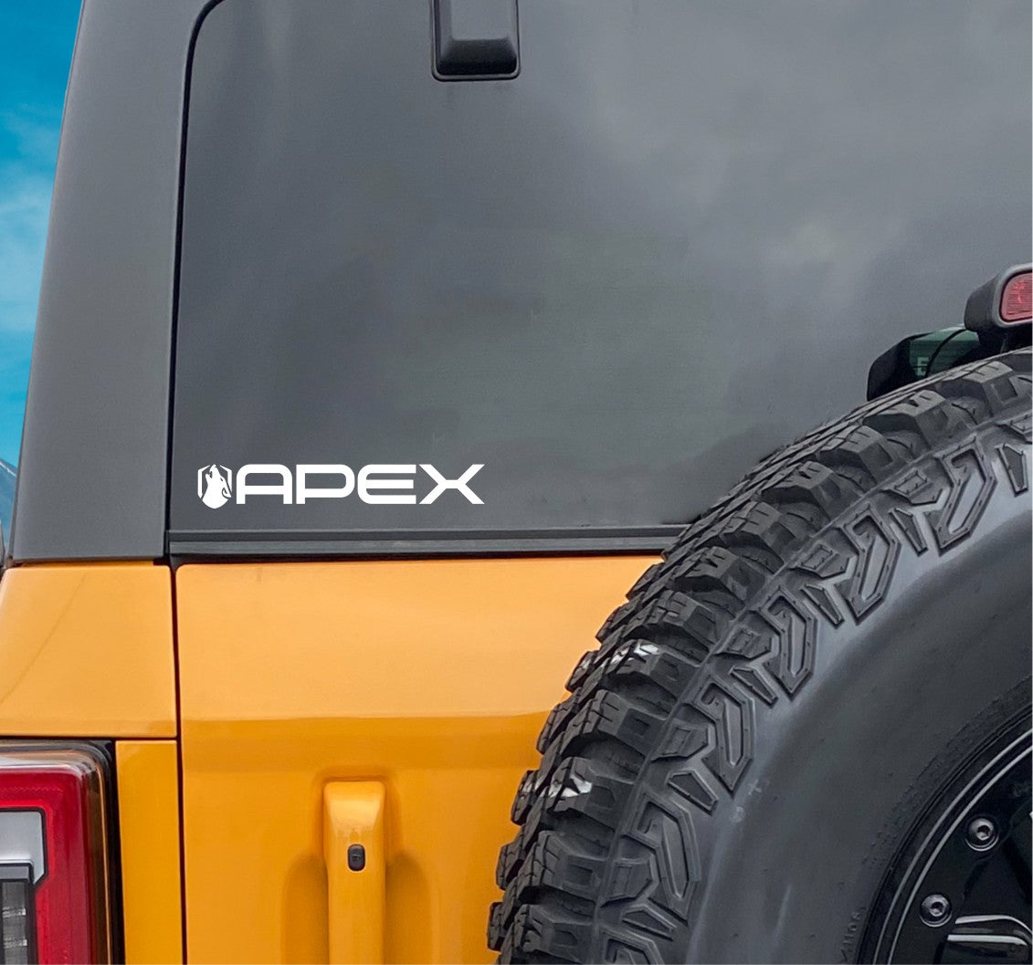 Apex Designs decal, sticker, car decal sticker