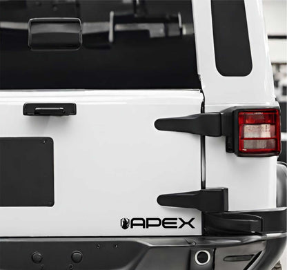 Apex Designs decal, sticker, car decal sticker