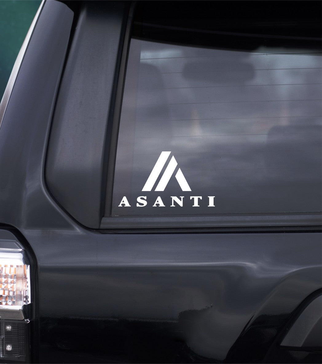 Asanti Wheels decal, sticker, performance car decal, sticker