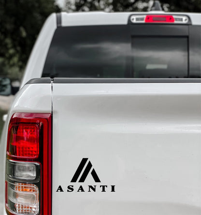 Asanti Wheels decal, sticker, performance car decal, sticker