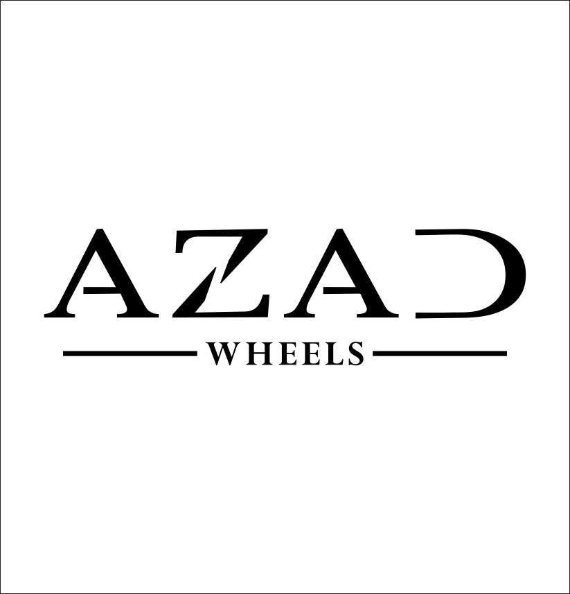 Azad Wheels decal, sticker, performance car decal sticker