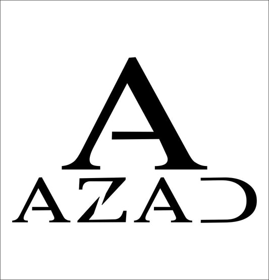 Azad Wheels decal, sticker, performance car decal sticker b