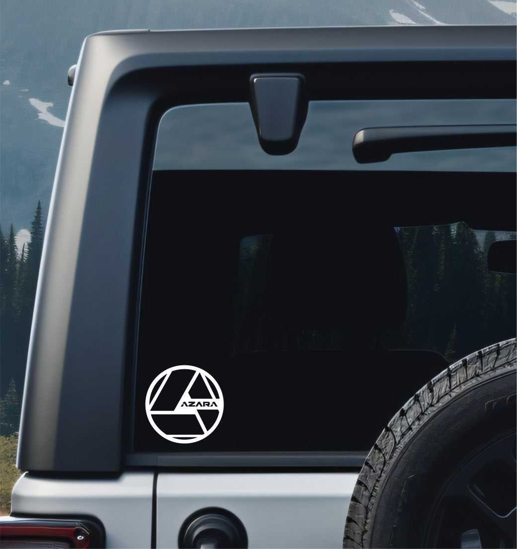 Azara Wheels decal, sticker, performance car decal sticker