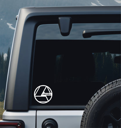 Azara Wheels decal, sticker, performance car decal sticker