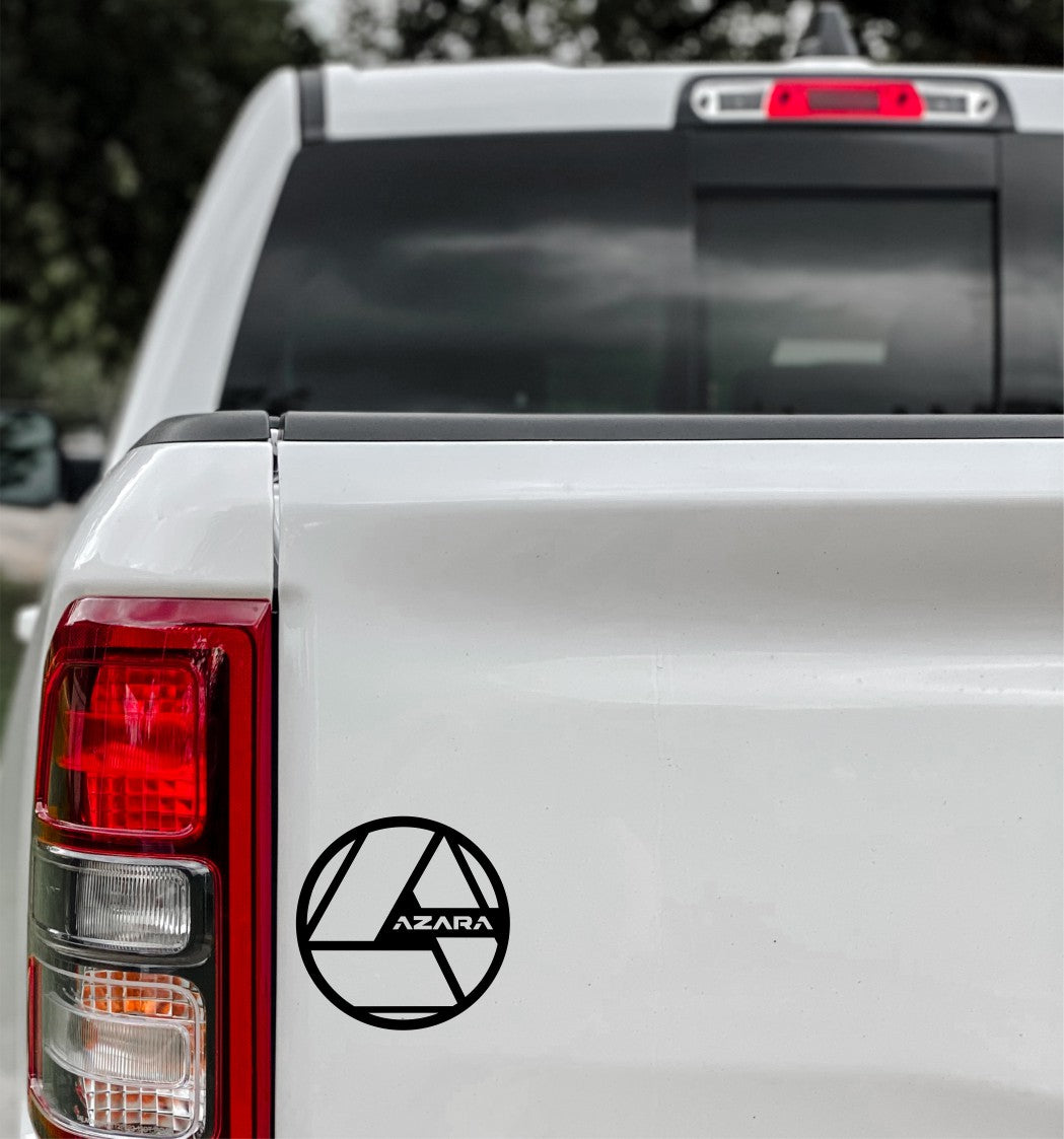 Azara Wheels decal, sticker, performance car decal sticker