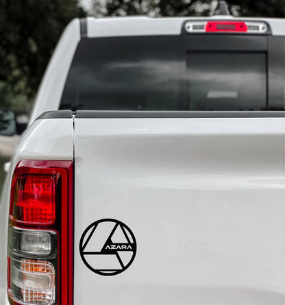Azara Wheels decal, sticker, performance car decal sticker