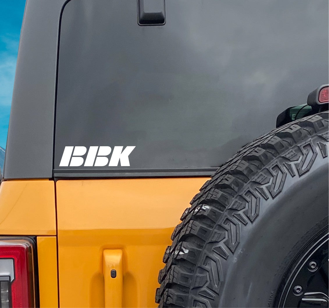  BBK decal, sticker, car decal