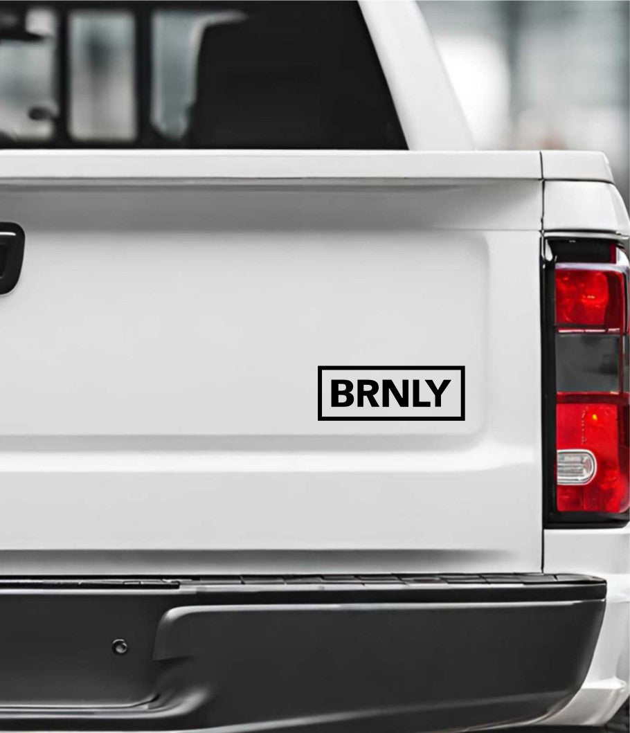 BRNLY decal, sticker, hunting fishing decal, car sticker