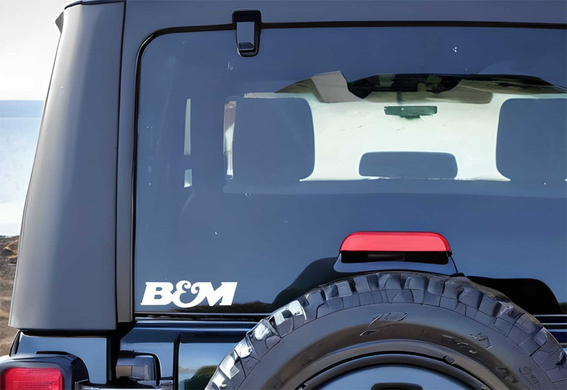 B&M decal, sticker, performance car decal sticker