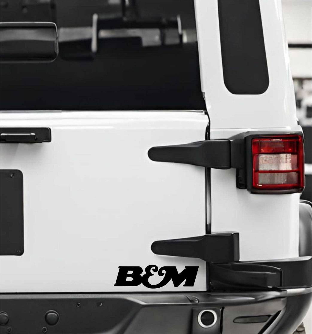 B&M decal, sticker, performance car decal sticker