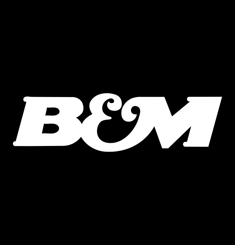 B&M decal, sticker, performance car decal sticker