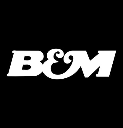 B&M decal, sticker, performance car decal sticker