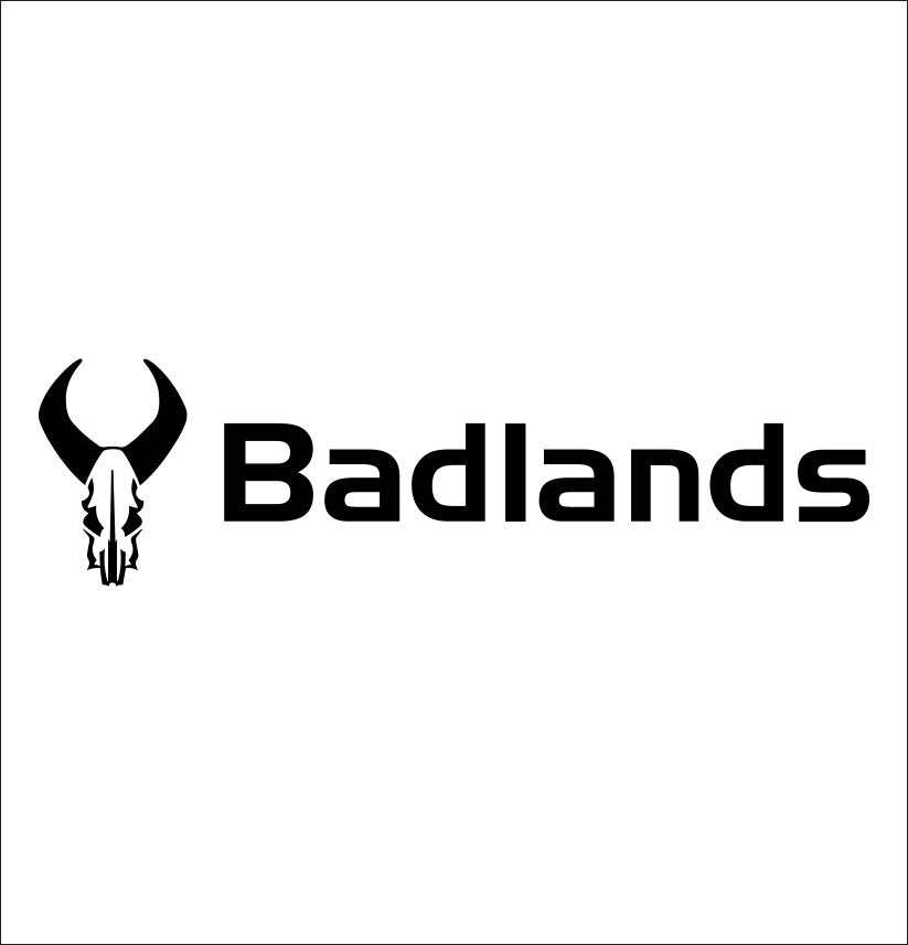 Badlands packs decal, sticker, fishing hunting decal, car sticker b