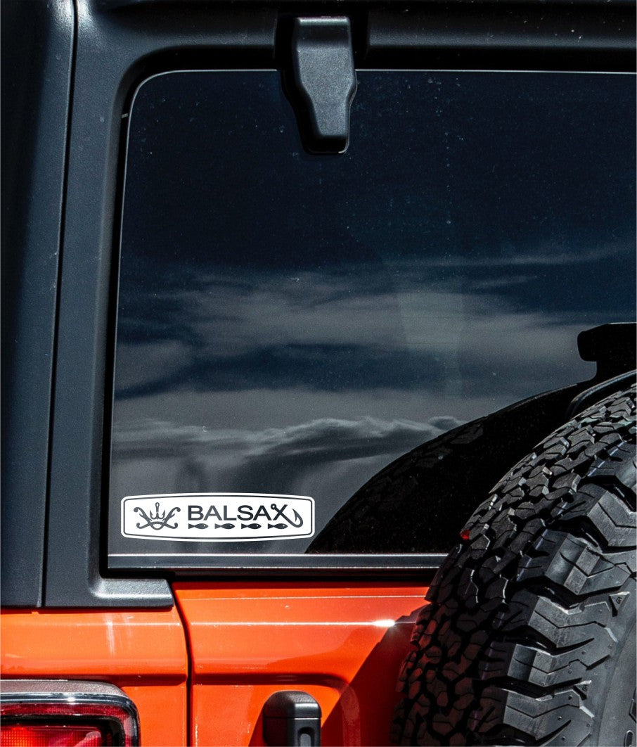 Balsax decal, sticker, fishing hunting decal, car sticker