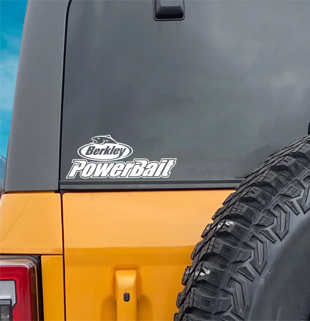 Berkley powerbait decal, sticker, hunting fishing decal, car sticker