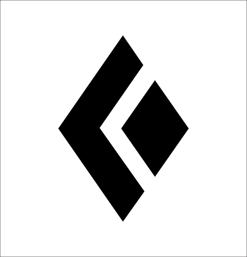 Black Diamond decal, sticker C