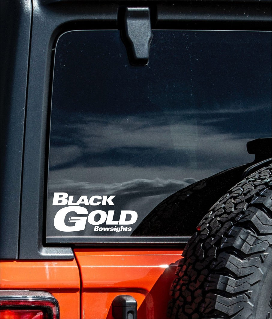 Black Gold Bowsights decal, sticker, hunting fishing decal, car sticker