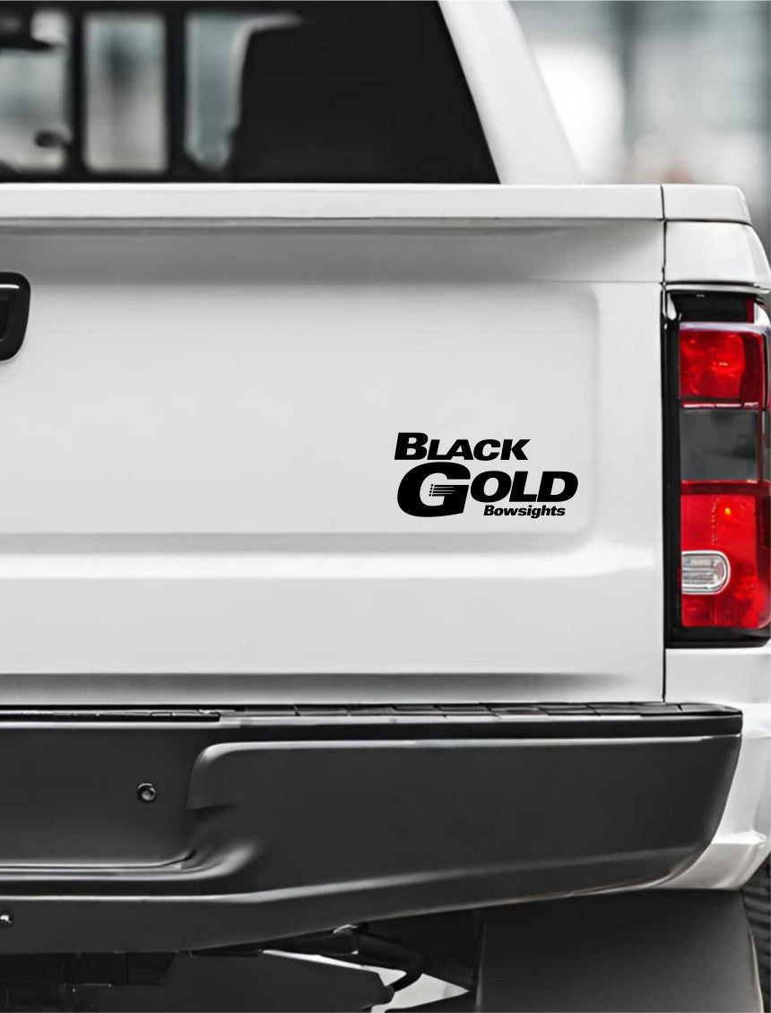Black Gold Bowsights decal, sticker, hunting fishing decal, car sticker