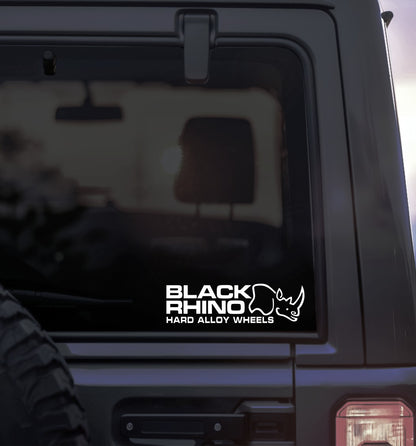 Black Rhino Wheels decal, sticker performance decal, car sticker