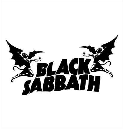 black sabbath band decal, sticker