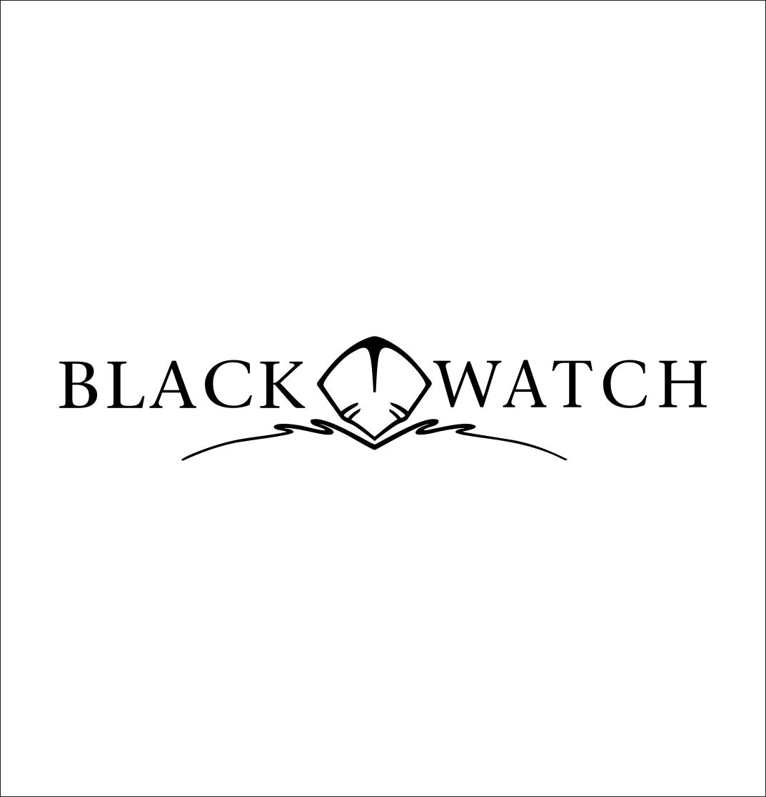 Black Watch Boats decal, sticker, fishing hunting decal, car sticker