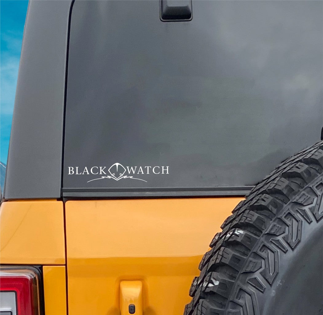 Black Watch Boats decal, sticker, fishing hunting decal, car sticker