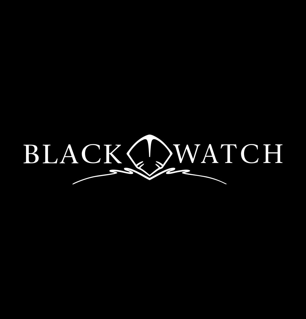 Black Watch Boats decal, sticker, fishing hunting decal, car sticker