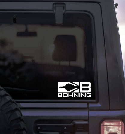 Bohning decal sticker, hunting fishing decal, car sticker b
