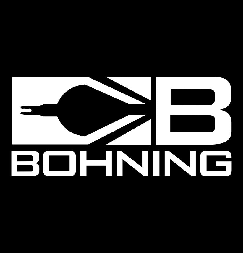 Bohning decal sticker, hunting fishing decal, car sticker b