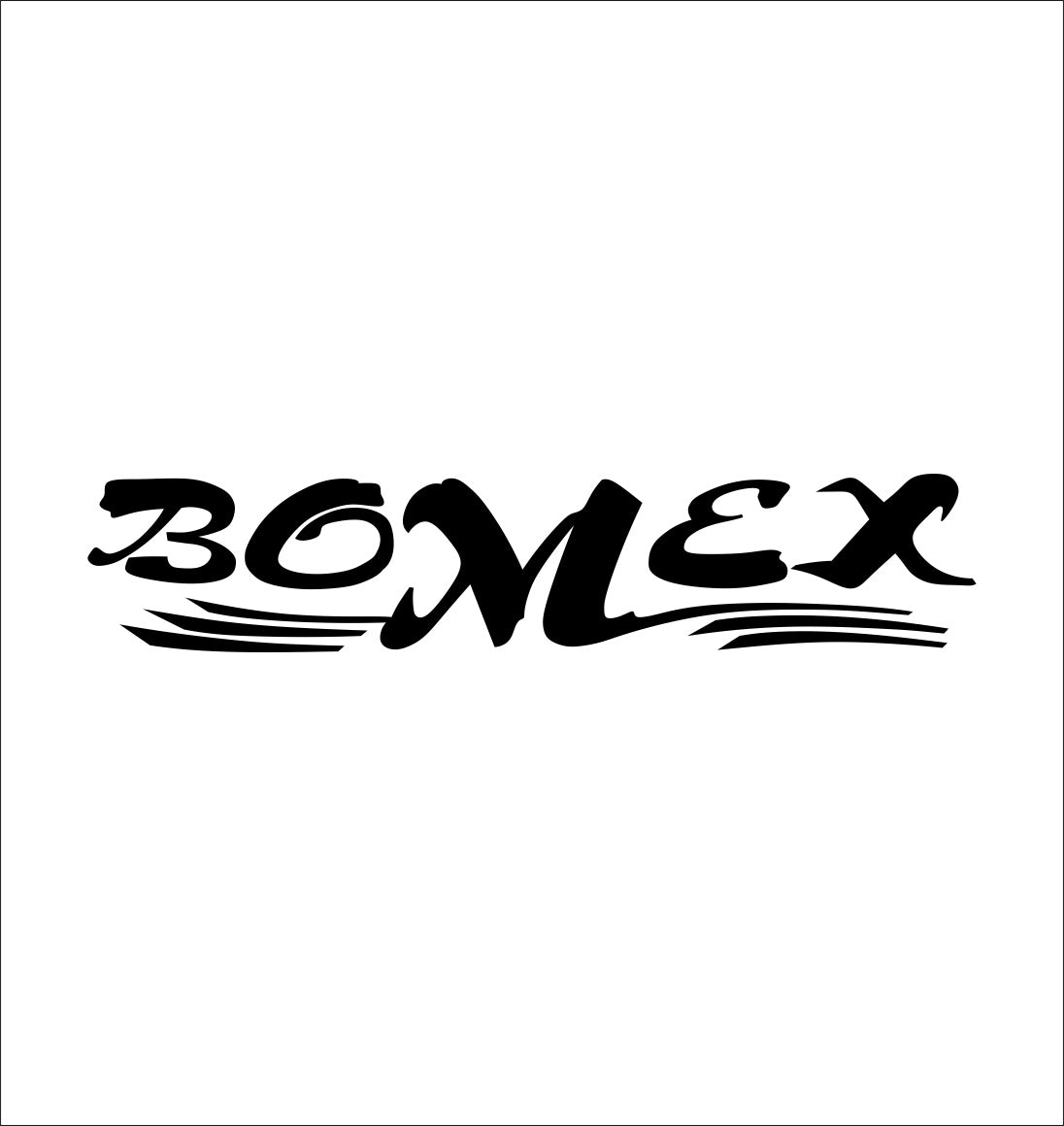 Bomex decal, sticker, car sticker, perfrormance decal