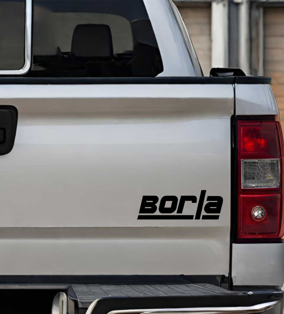 Borla exhaust decal, sticker, performance decal, car sticker