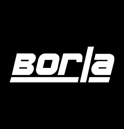 Borla exhaust decal, sticker, performance decal, car sticker