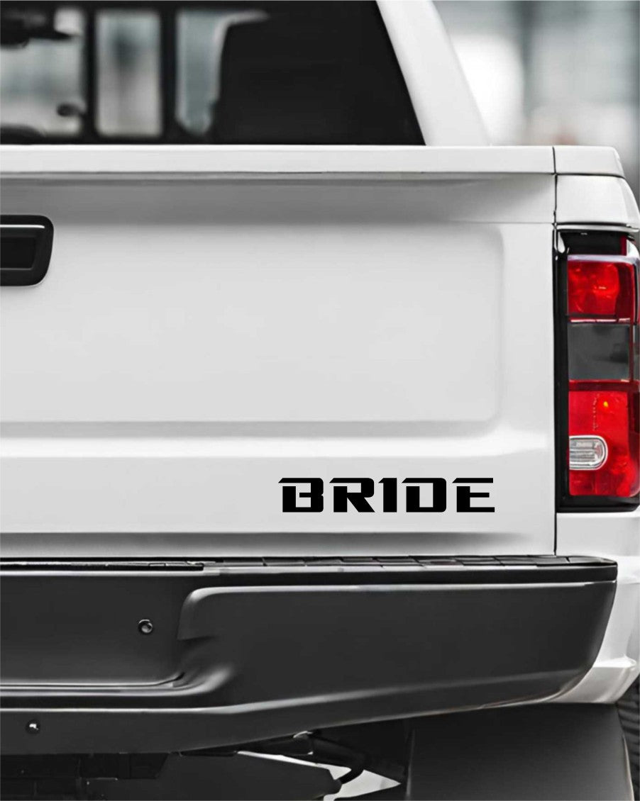 Bride decal, sticker, performance decal, car sticker
