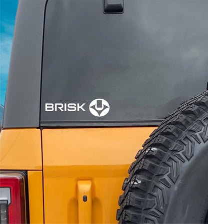 Brisk decal, sticker, performance decal, car sticker