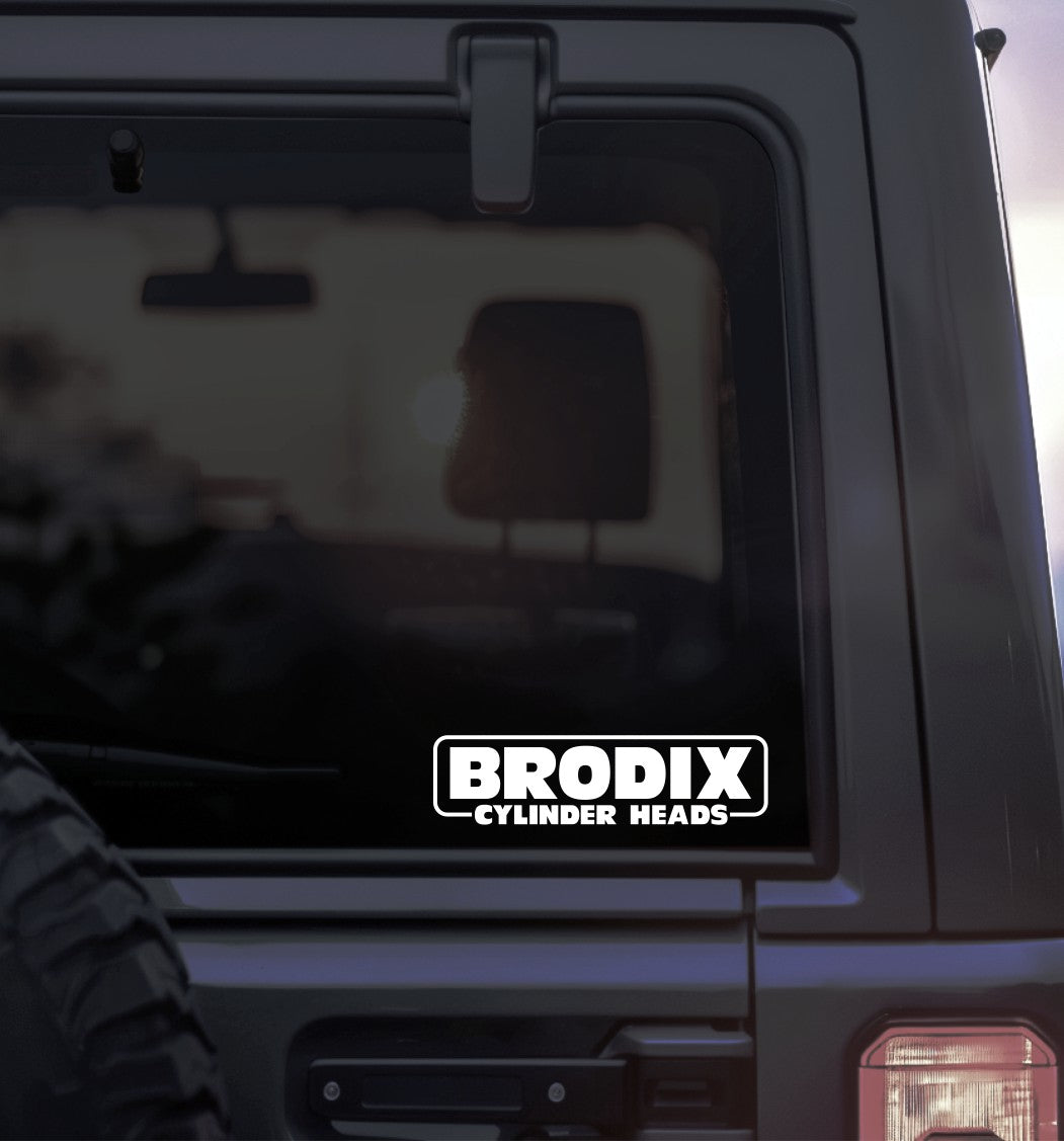 Brodix Cylinder Heads decal sticker, performance decal, car sticker