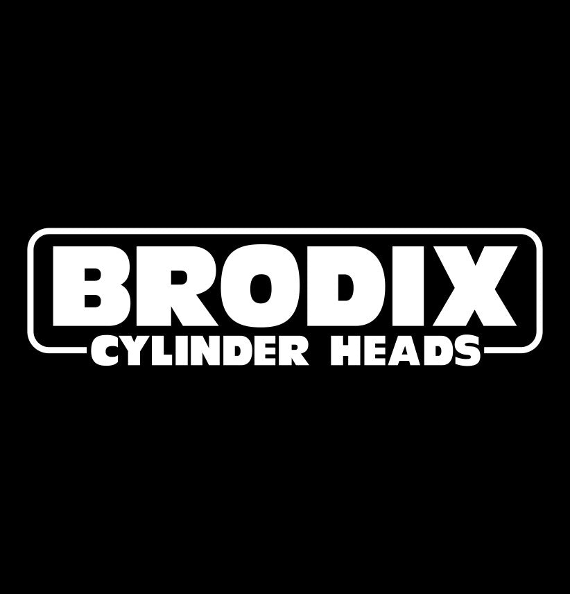 Brodix Cylinder Heads decal sticker, performance decal, car sticker