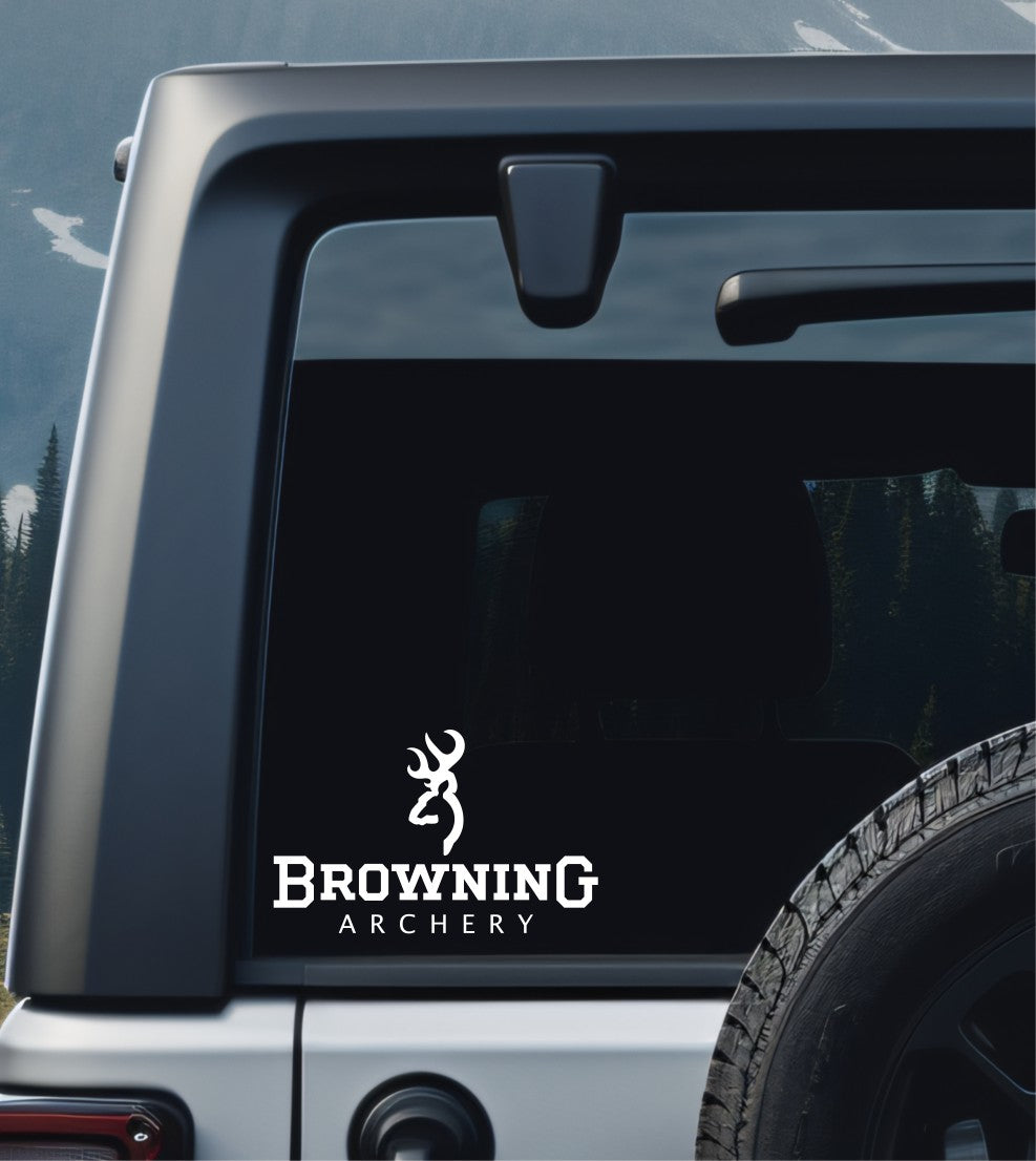 Browning Archery decal, sticker, hunting fishing decal, car sticker
