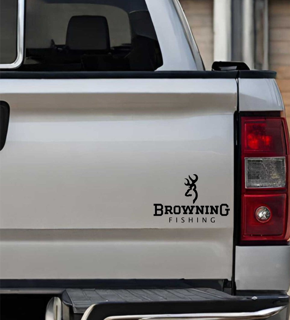 Browning Fishing decal, sticker, hunting fishing decal, car sticker