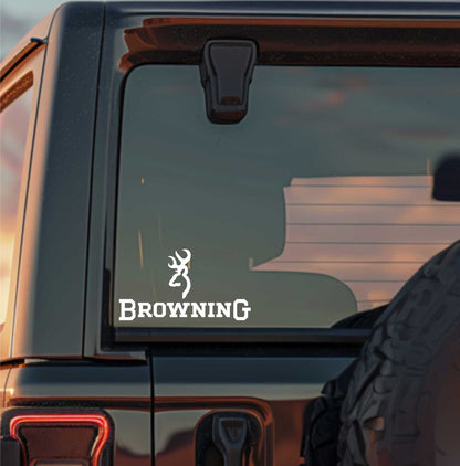 Browning decal, sticker, hunting fishing decal, car sticker