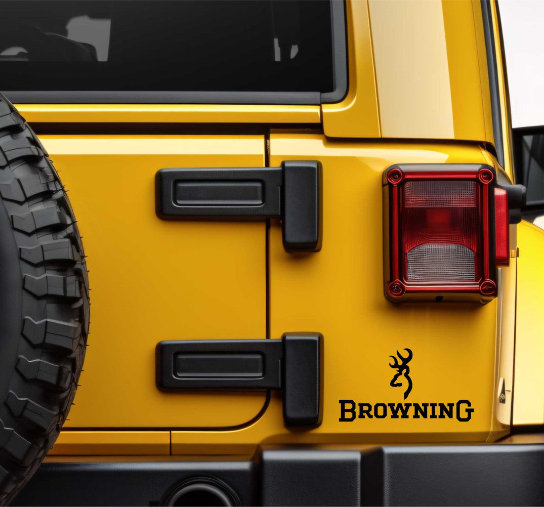 Browning decal, sticker, hunting fishing decal, car sticker
