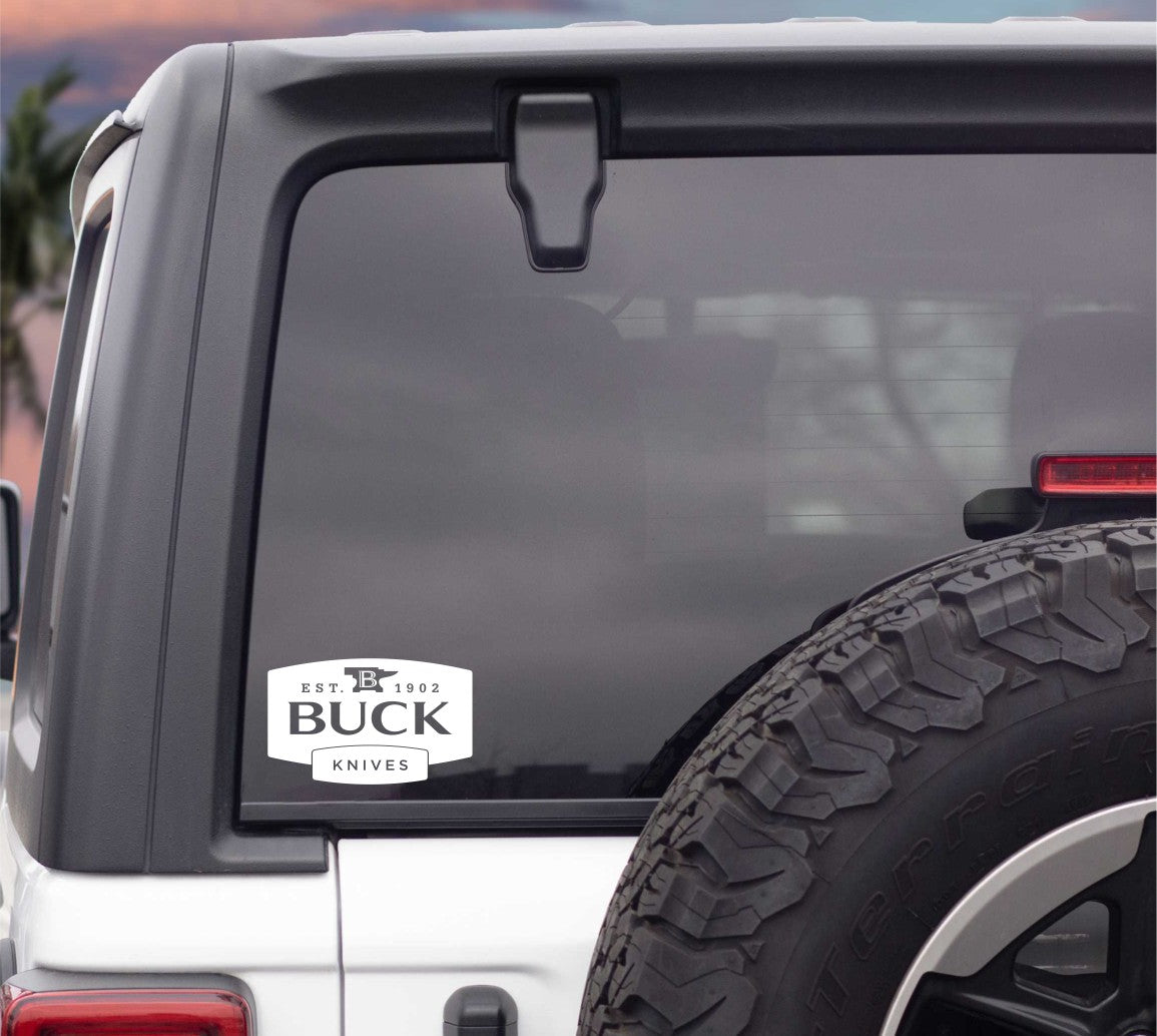 Buck Knives decal, sticker, hunting fishing decal, car sticker