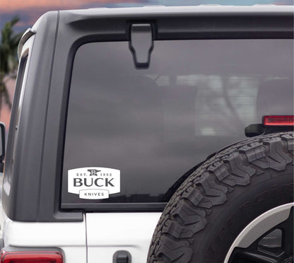 Buck Knives decal, sticker, hunting fishing decal, car sticker
