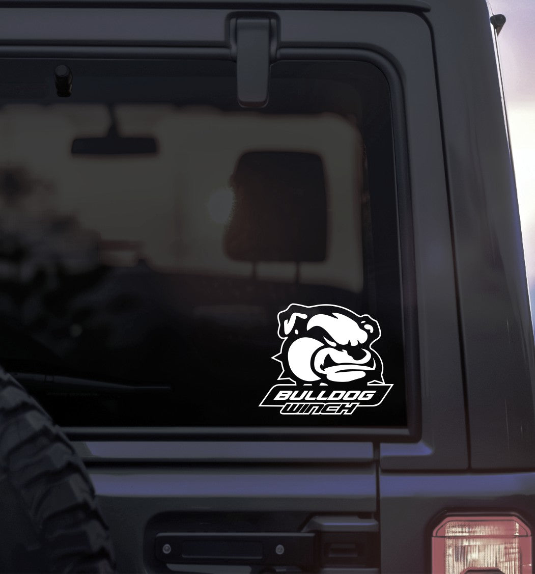 Bulldog Winch decal, sticker, car decal, performance sticker