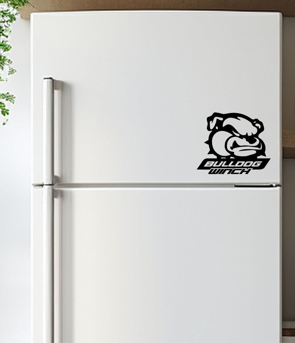 Bulldog Winch decal, sticker, car decal, performance sticker