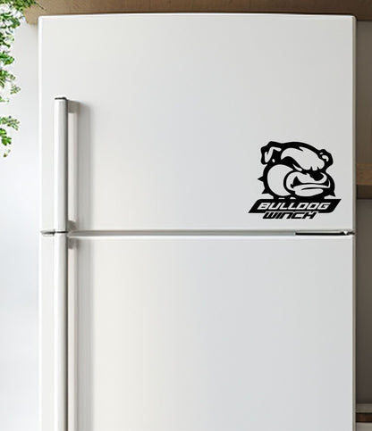 Bulldog Winch decal, sticker, car decal, performance sticker