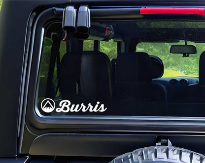 Burris Optics decal, sticker, hunting fishing decal, car sticker