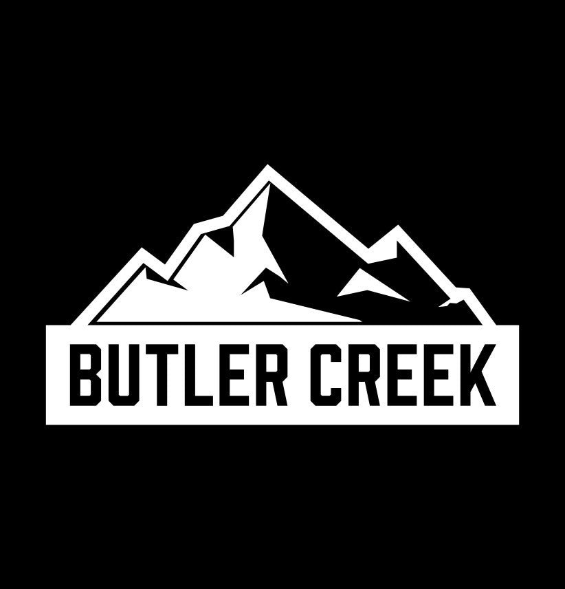 Butler Creek decal, sticker, hunting fishing decal, car sticker